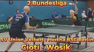 2.Bundesliga | Zwei TTBL Legenden an Tisch1 | C.Coiti(2311TTR) : T.Wosik(2311TTR)