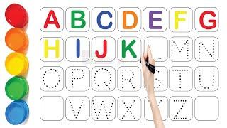 Abc Dotted Tracing, English Alphabet Writing, Preschool learning #abc #alphabets #kidschohantv 719