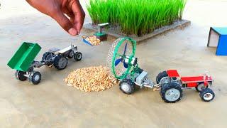 diy tractor fan wheat cleaning machine mini science project || @KeepVilla