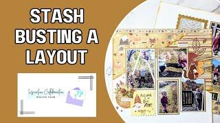 Stash Busting Layout/ Mixing Stampin' Up With CTMH