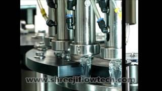 24X8 GEAR PUMP BASED ROTARY FILLING and P&P CAPPING MONOBLOCK - Shreeji Flowtech Systems