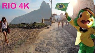 Rio De Janeiro, BRAZIL — Walking Tour IPANEMA, RIO (Narrated)【4K】