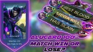 NYXERO. 100ᵗʰ ALUCARD MATCH!! | WIN OR LOSE? | (Intense Match!)