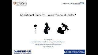 Gestational Diabetes: a nutritional disorder? - Dr Claire Meek