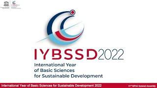 Presentation of IYBSSD at the 51st IUPAC General Assembly - 2021