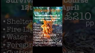 First Course of the year! #southdowns #winchester 12th-14th April #bushcraft #camping #survival