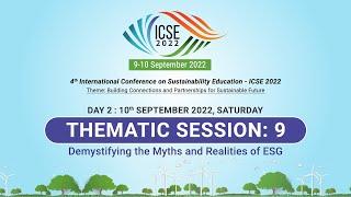 Day 2 - Thematic Session 9 ICSE 2022