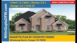 Marietta Plan By Southgate Homes in Windsong Ranch in Prosper TX