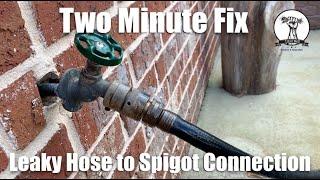 EASY: Fix Leaky Garden Hose to Spigot Connection | Water Hose Leak | Fix a Leaky Garden Hose