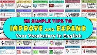 HOW TO LEARN ENGLISH VOCABULARY: 50 Simple Tips to Improve and Expand Your Vocabulary in English