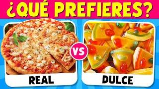 ¿Qué PREFIERES? COMIDA REAL vs DULCES 