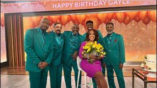 The Temptations surprise Gayle King for her birthday on CBS mornings 12/20/2024