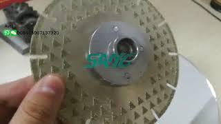 Electroplated diamond saw blade for cutting marble