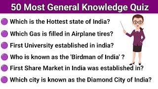 50 Most Important General Knowledge Questions And Answer | General Knowledge | gk questions |