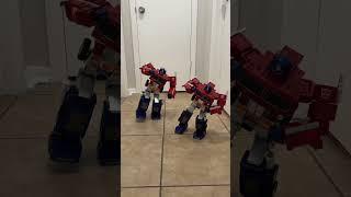 Dual Optimus Prime martial arts #transformers #optimusprime #robot #shorts #martialarts #cool #funny