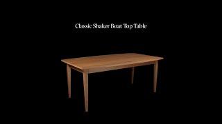 Classic Shaker Boat Top Table | Vermont Woods Studios