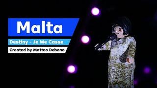 My Ideal Destiny's Je Me Casse Performance - Malta - Eurovision 2021 (For My School Project)