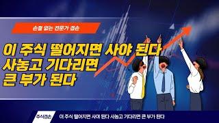 이 주식 떨어지면 사야 된다 사놓고 기다리면 큰 부가 된다