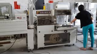 Full automatic maxi roll toilet tissue paper shrink wrapping machine