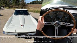 1965 Chevrolet Corvette Stingray C2 327 V8 Manual For Sale | Walk-around & POV Driving Video