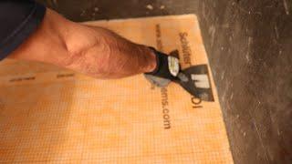 One Day Shower Prep!!! MUD PAN with Kerdi and Ardex 8+9 :  TileCoach episode 28