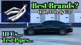 Best Q50 / G37 / 370z Test Pipes and High Flow Cats | My Recommendations!!