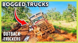 BOGGED! Trucks Get Stranded in Remote Deserts | Outback Truckers - Full Episode Marathon