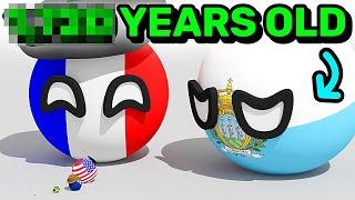 COUNTRIES SCALED BY AGE | Countryballs Animation