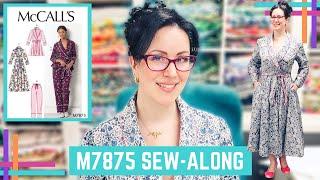 How To/ How I :: The Perfect Lightweight Summer Dressing Gown with Piping :: McCalls 7875 Sew-Along