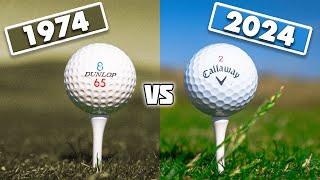 1974 vs 2024 Golf Ball Test | How BIG Of A Difference Is There?