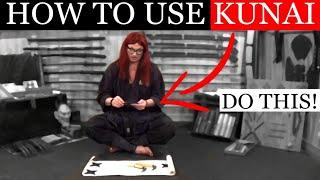 SECRET NINJA KUNAI TECHNIQUES – Ninjutsu Training