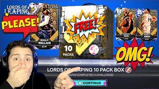 I OPENED MY FREE 10 BOX IN NBA 2K25 MYTEAM! CRAZY NEW CARDS!