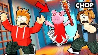 ROBLOX CHOP AND FROSTY PLAY ESCAPE THE PIGGY