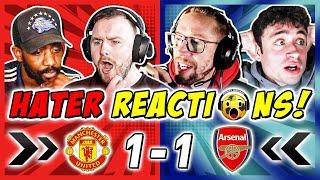 MAN UTD & ARSENAL RIVALS & HATERS SALTY  REACTION TO MAN UTD 1-1 ARSENAL | PREMIER LEAGUE