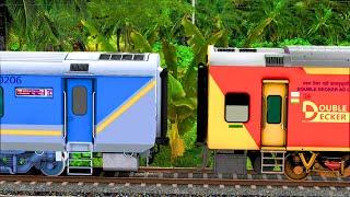 SHATABDI COUPLING DOUBLE DECKER COACH | BUMPY RAILROAD | Train Simulator | Railwork | NTG GAMING