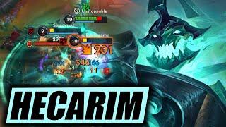 WILD RIFT HECARIM GAMEPLAY | NEW OP CHAMPION (BUILD & RUNES)