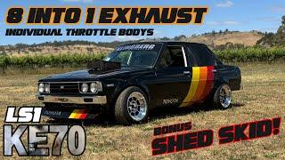 420hp 8 into 1 Exhaust V8 Toyota Corolla Build Breakdown. KE70 + LS1 + ITBs + crazy headers = INSANE