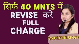 Company Law Charge I Super Fast Revision I Fast Track Charge Sec 77 -87 I Best CS coaching in Delhi