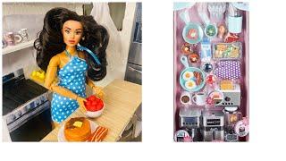 Barbie: My Life As Doll Accessories Kitchen Appliance play set Unboxing and review!