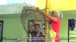 Contemporary Cement Sculpting Camp, Karnataka - Water Fountain Sculpture