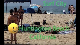 Walking on the Beach in Huntington Beach, California | A Breathtaking Coastal Experience! ASMR