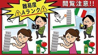 【間違い探し】毎日の脳トレに！空間認識能力UPが期待できる【認知症予防】 -038-