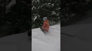 7 Year Old Powder Skiing #family #adventure #outdoors