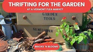 Thrifting for the Garden in Wilmington, Vermont!  | Flea Market Finds & Hauls | Thrift With Me!