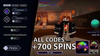 JUJUTSU INFINITE ALL CODES +700 SPINS