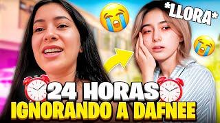 24 HORAS IGNORANDO A DAFNNE ¿Se enojó? | Hermanas JM