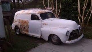 Hubby's 1947 Chevy Sedan Delivery