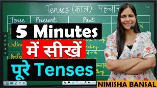 5 Minutes में सीखें पूरे TENSES | TENSES IN ENGLISH GRAMMAR | NIMISHA BANSAL |