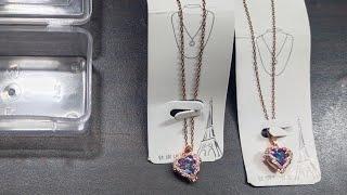 Unboxing by flipkart || heart shaped necklace review #video