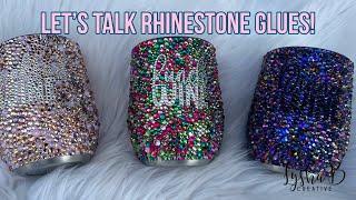 Rhinestones with 3 different glues, What rhinestone adhesives to use, how to rhinestone a decal